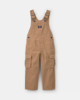 Toddler Boy Cargo Overalls - Khaki
