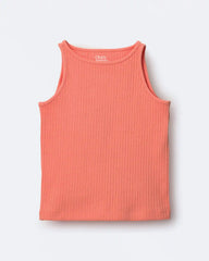 Toddler Girl Ribbed Playtime Tank Top - Coral