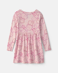 Girls Squishmallow Long-Sleeve Dress - Pink