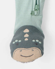 Baby Dinosaur 100% Cotton Snug Fit 1-Piece Pajama - Green