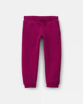Toddler Girl Fleece Joggers - Burgundy