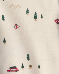 Baby Boy 3-Piece Christmas Fleece Layering Set - Red/Black/Cream