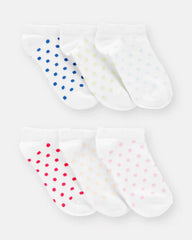 Girls 6-Pack No Show Socks