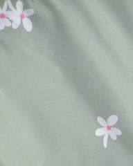 Baby Girl Floral Windbreaker - Green