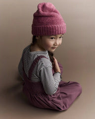 Toddler Girl Pleated Overalls - Purple