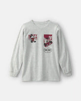 Boys Disney© Mickey Mouse Racing Long-Sleeve Graphic Tee - Grey