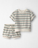 Baby 2-Piece Terry Top & Short Set Made with Organic Cotton in Stripes