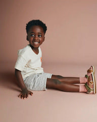 Toddler Boy French Terry Cargo Shorts - Heather Grey
