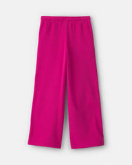 Girls Squishmallow Fleece Wide-Leg Pants - Pink