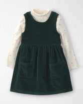 Toddler Girl 2-Piece Organic Cotton Corduroy Jumper Set