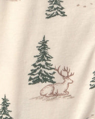Baby Organic Cotton Sleep & Play Pajamas in Reindeer Forest