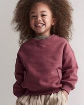 Toddler Otter Sweatshirtâ„¢ with Pockets - Burgundy