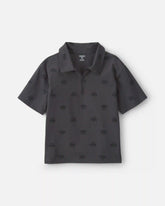 Boys Logo Polo Shirt - Grey