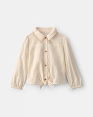 Girls Toddler Girl Long-Sleeve Top - Cream