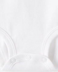Baby 8-Pack Long Sleeve Cotton Bodysuits - White