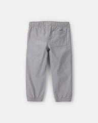 Toddler Boy Canvas Joggers - Grey