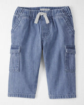 Baby Organic Cotton Denim Cargo Pants
