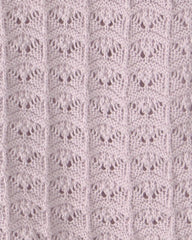Girls Button-Down Knit Cardigan Sweater - Purple
