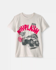 Boys 'Whiplash' Monster Jam Graphic Tee - Cream