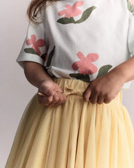 Toddler Girl Avenue Twirl™ Midi Skirt with Tulle - Yellow