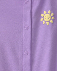 Baby Girl Sunshine Romper - Purple