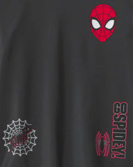 Boys 2-Piece ©Marvel Spider-Man Rashguard & Swim Trunk Set - Black/Red