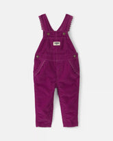 Baby Girl Corduroy Overalls - Purple