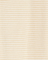Baby 2-Pack 2-Way Zip Cotton Sleep & Play Pajamas - White/Beige