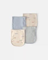 Baby 4-Pack Whale Burp Cloths