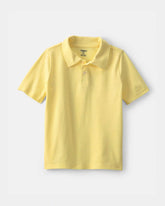 Boys Uniform Piqué Polo Shirt - Yellow
