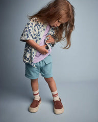 Toddler Boy French Terry Cargo Shorts - Teal