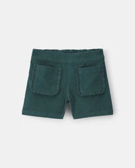 Girls Corduroy Shorts - Green