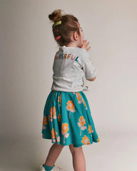 Toddler Girl 'Ask Me How I'm Feeling' Rolled Cuff Tee - Heather Grey
