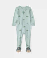 Toddler Dinosaur 100% Cotton Snug Fit 1-Piece Pajama - Green
