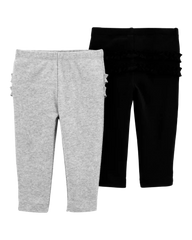 Baby 4-Pack Ruffle-Detail Cotton Pants
