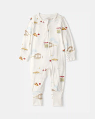 Baby Italy 2-Way Zip PurelySoft™ Sleep & Play Pajama - Cream