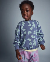 Toddler Otter Sweatshirtâ„¢ with Pockets in Abstract Print - Slate Blue
