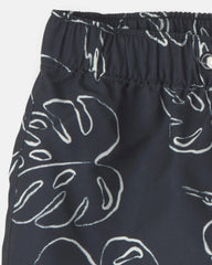 Baby Boy 3-Piece Toucan Rashguard Swimsuit Set - Black/Ivory