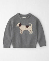 Toddler Organic Cotton Dog Sweater Knit Pullover