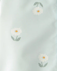 Toddler Girl Floral Raincoat - Blue