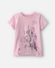 Girls Disney© Castle Graphic Tee - Pink