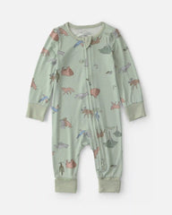 Baby Boy Desert PurelySoft™ 2-Way Zip Sleep & Play Pajamas - Green