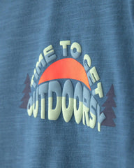 Boys Outdoors Graphic Tee - Blue
