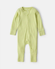 Baby PurelySoft™ 2-Way Zip Sleep & Play Pajamas - Green