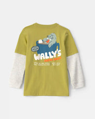 Toddler Boy Walrus Long-Sleeve Graphic Tee - Yellow