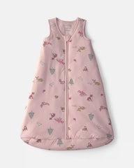 Baby Girl Woodland 2-Way Zip PurelySoft™ Wearable Blanket - Pink