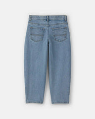 Boys Denim Baggy Barrel Jeans - Light Wash