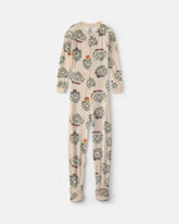 Boys 1-Piece Bears DreamPlush Snug Fit Footed Pajama - Tan