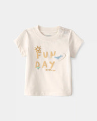 Baby 2-Piece Animal Friends Graphic Tee & Pant Set - Ivory