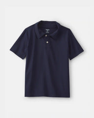 Boys 2-Pack Uniform Active Polo Shirts - Navy